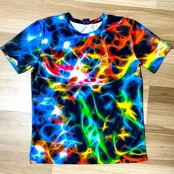 3D Effect Optical Illusion Psychedelic T-shirt Unisex M - Picture 1 of 7